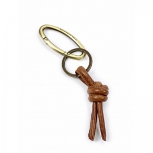 KEY HANGER COGNAC -