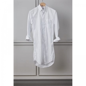 SHORT DRESS + SIDE POCKET OXF.WHITE