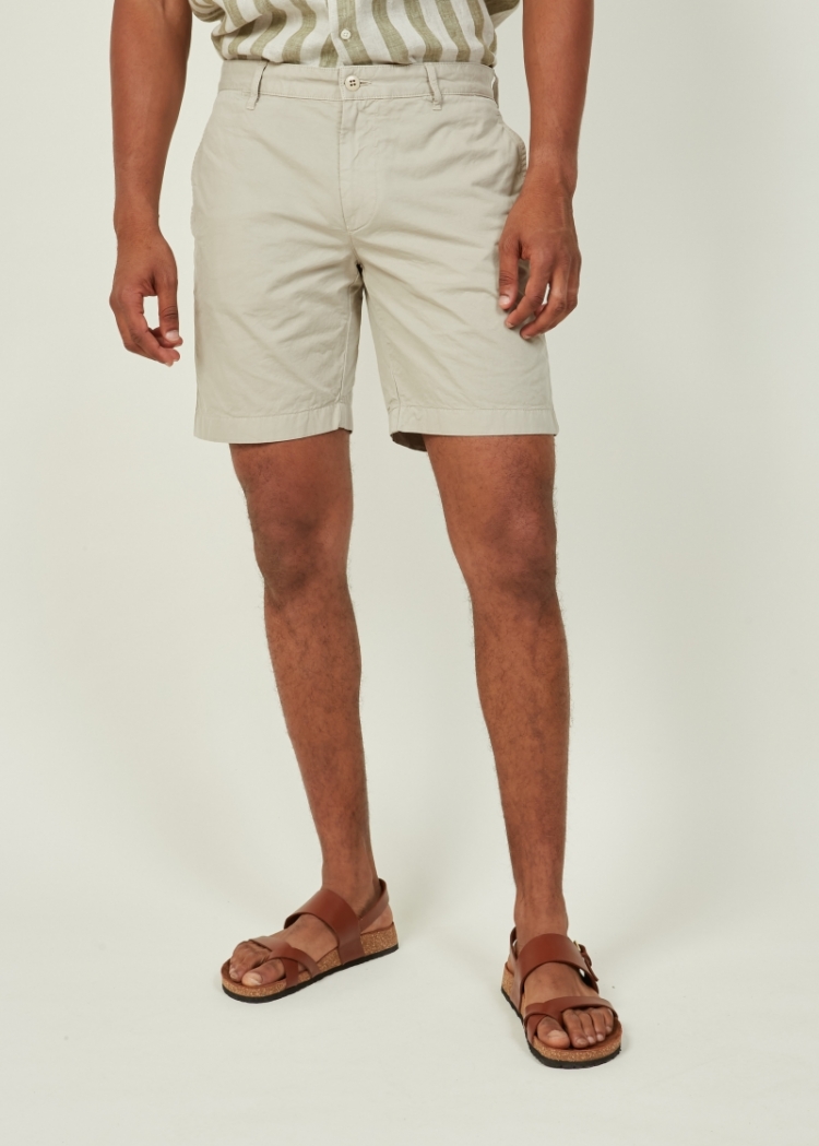 Texas Men Woven Shorts 6 CHALK