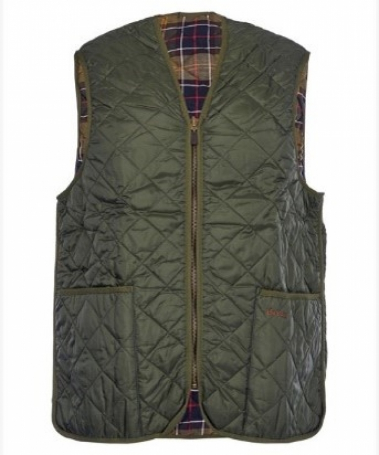 QUILTED WAISTCOAT  GN91 OLIVE/ANCI