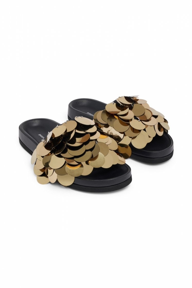 SPARKLE SANDAL P711 LIGHT GOLD