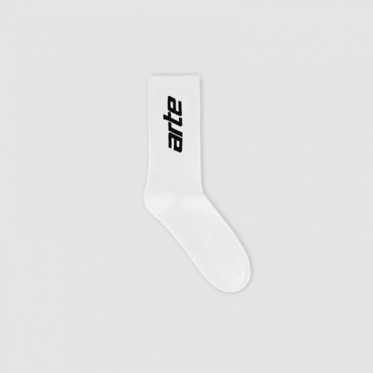 Arte Vertical Socks - White