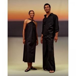 Tonga Dress Poplin 1 black