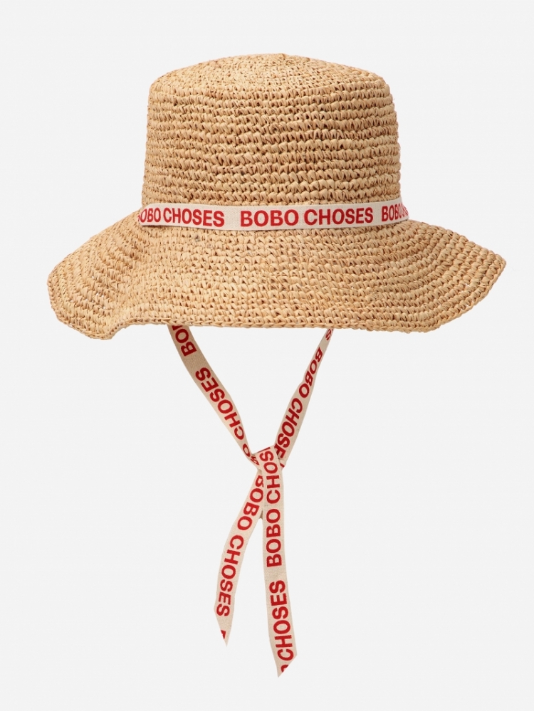 Bobo Choses raffia hat - MULTI