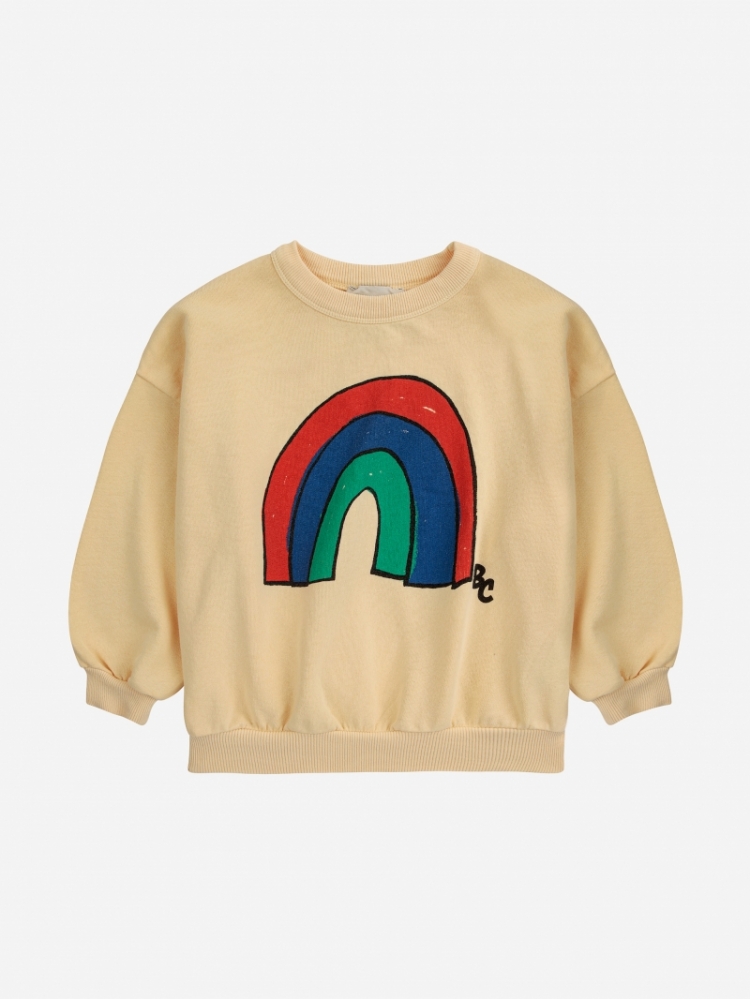 Rainbow sweatshirt - YELLOW