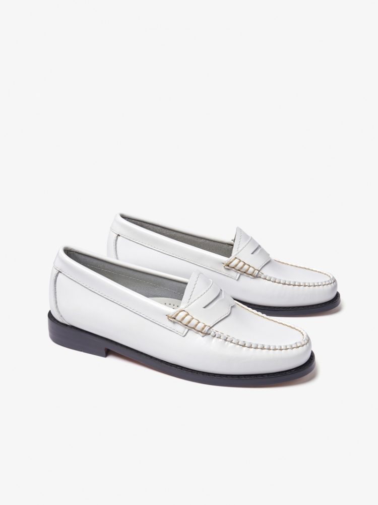 Penny 10 White Lthr w