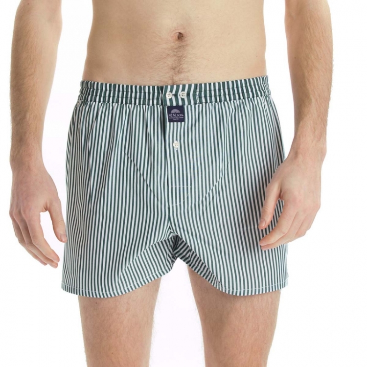 BOXERSHORT - Striped green