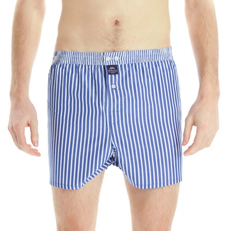 BOXERSHORT - Striped royal