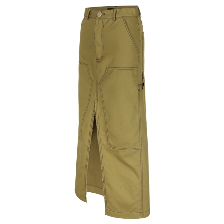 LONG WORKWEAR SKIRT - CAMEL
