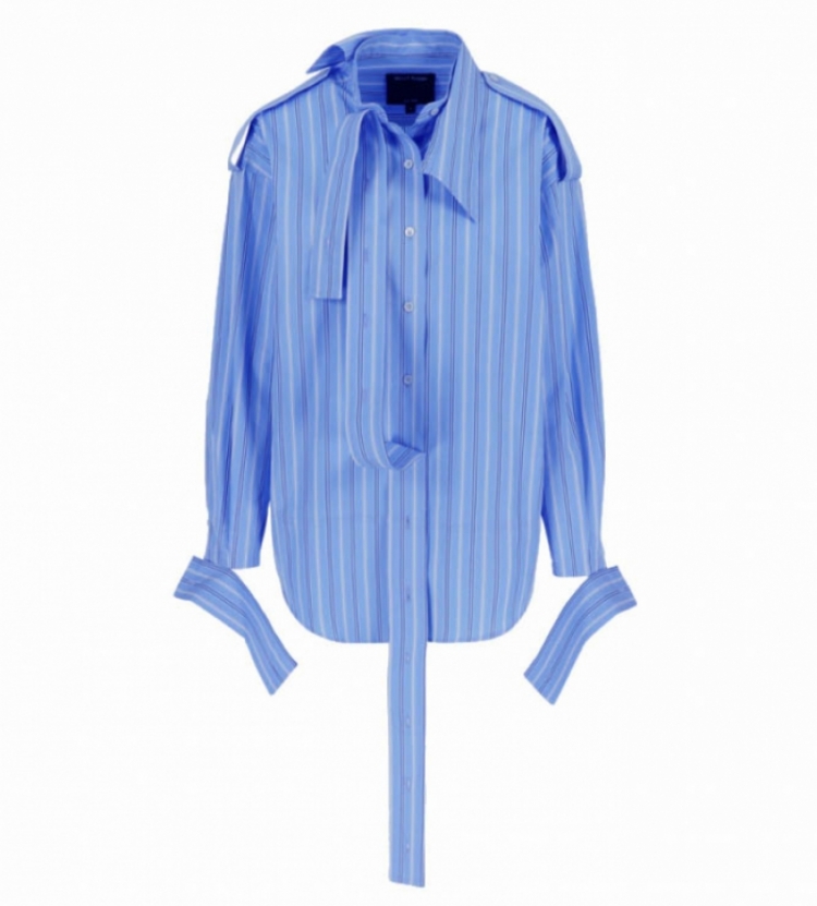 DECONSTRUCTED SHIRT - BLUE MULTI