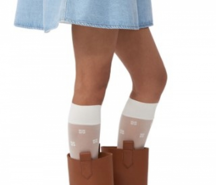 Butterfly Lace Socks 135 EGRET