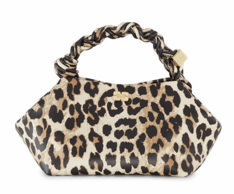 Ganni Bou Bag Small Print 943 Leopard