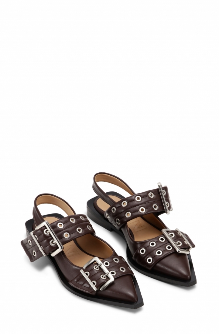 Eyelets Open Kitten Heel Pump  099 BLACK