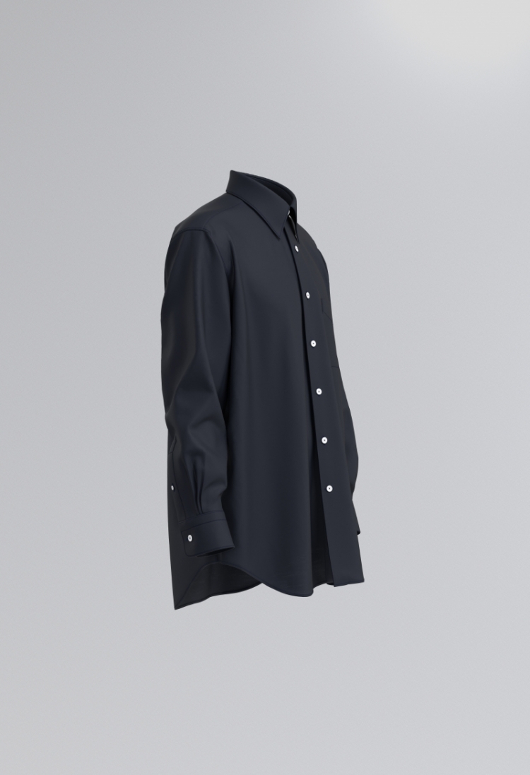 BUTTONED SHIRT - Midnight Blue