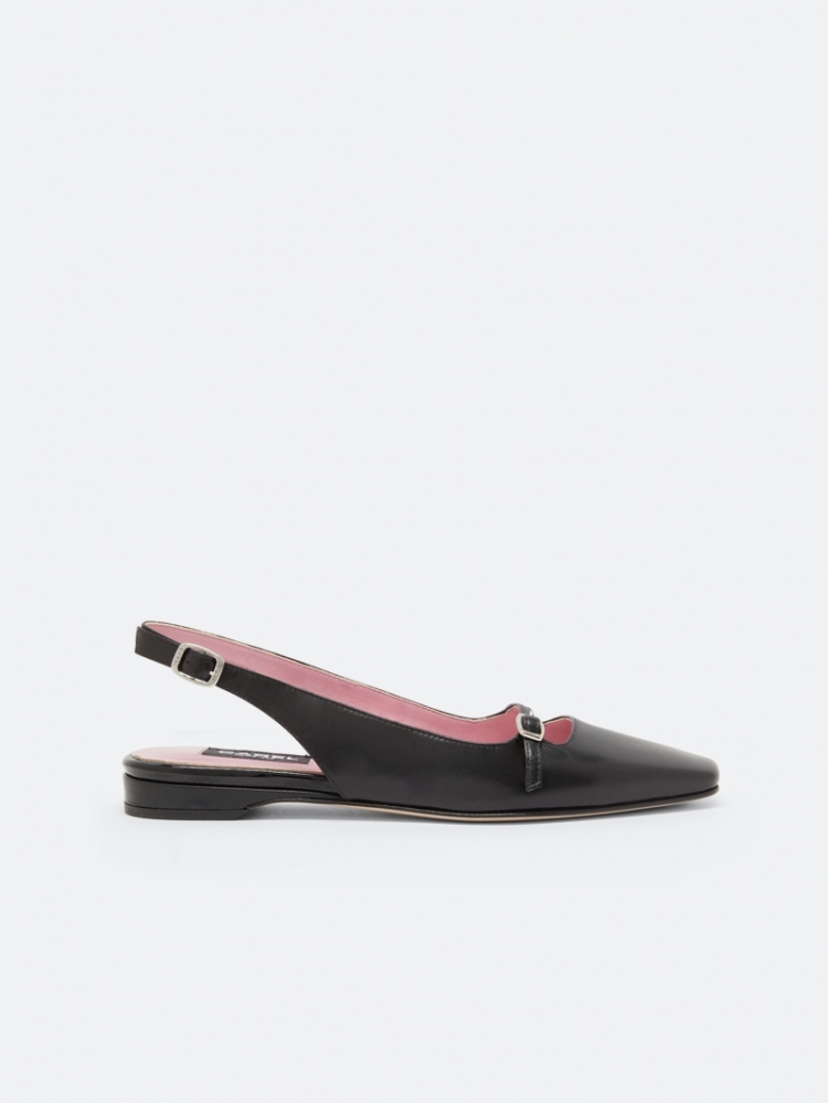 NINON BLACK CALF SLIN