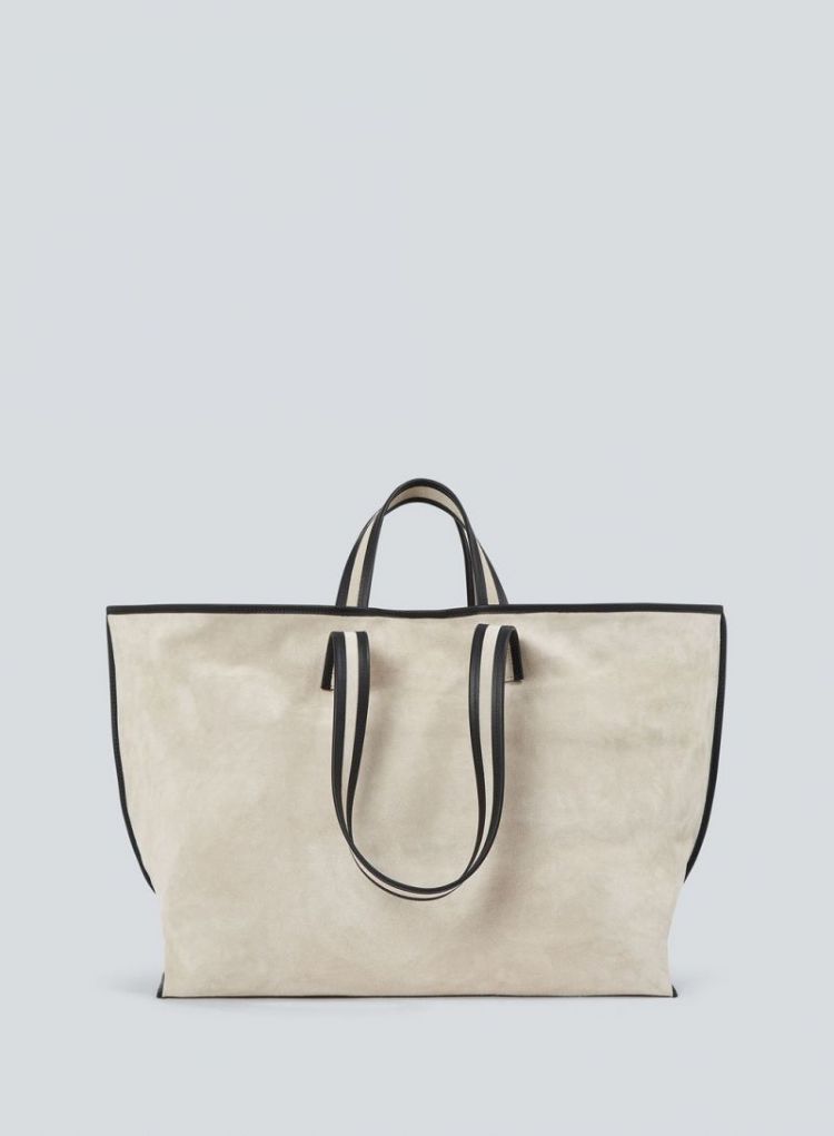 Tote suede chalk