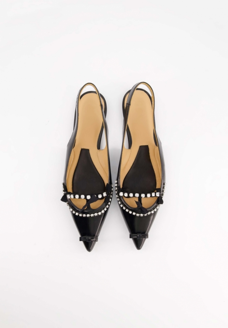 MIKY SLING BACK BLACK