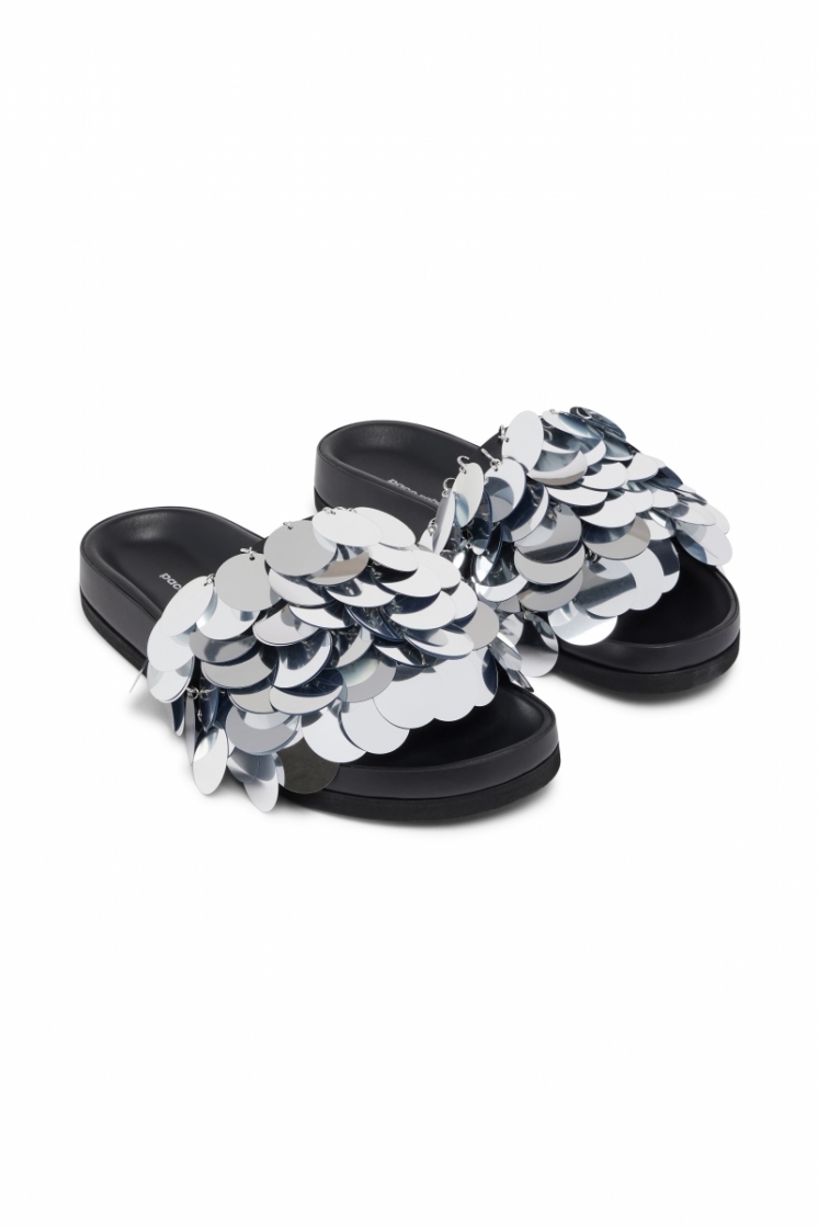 SPARKLE SANDAL P040 SILVER
