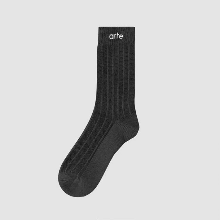 Logo bird socks - Black