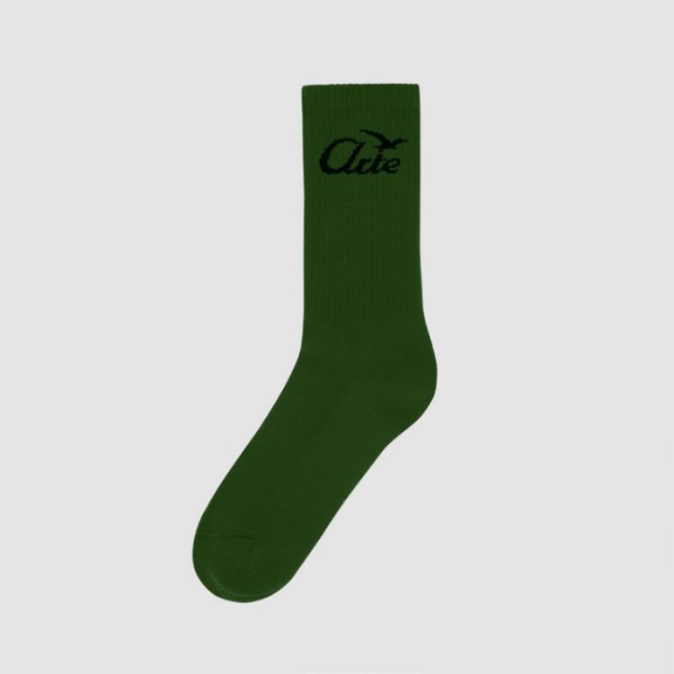 Logo bird socks - Green