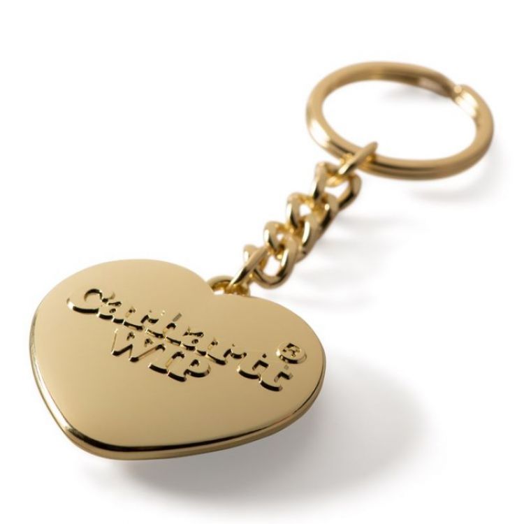 Heart Keychain 3KXX Gold /---