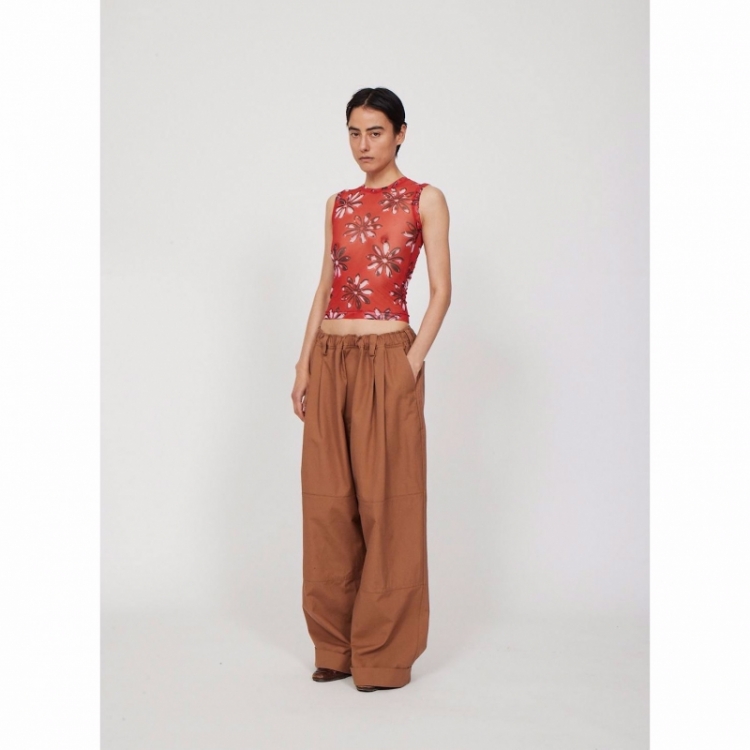WORKWEAR DRAWSTRING CHINO TOBACCO