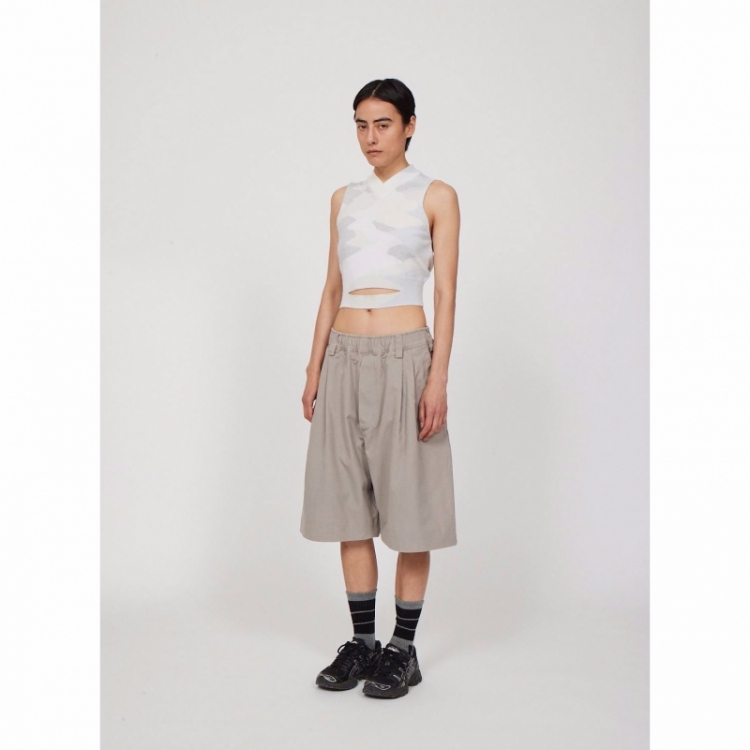 DRAWSTRING CHINO SHORTS CLAY