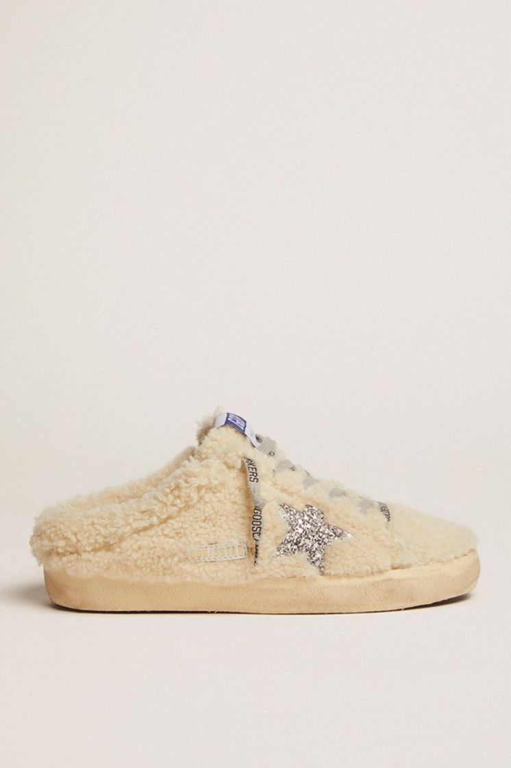 SUPER-STAR SABOT SHEARLING UPP - NATURAL WHITE