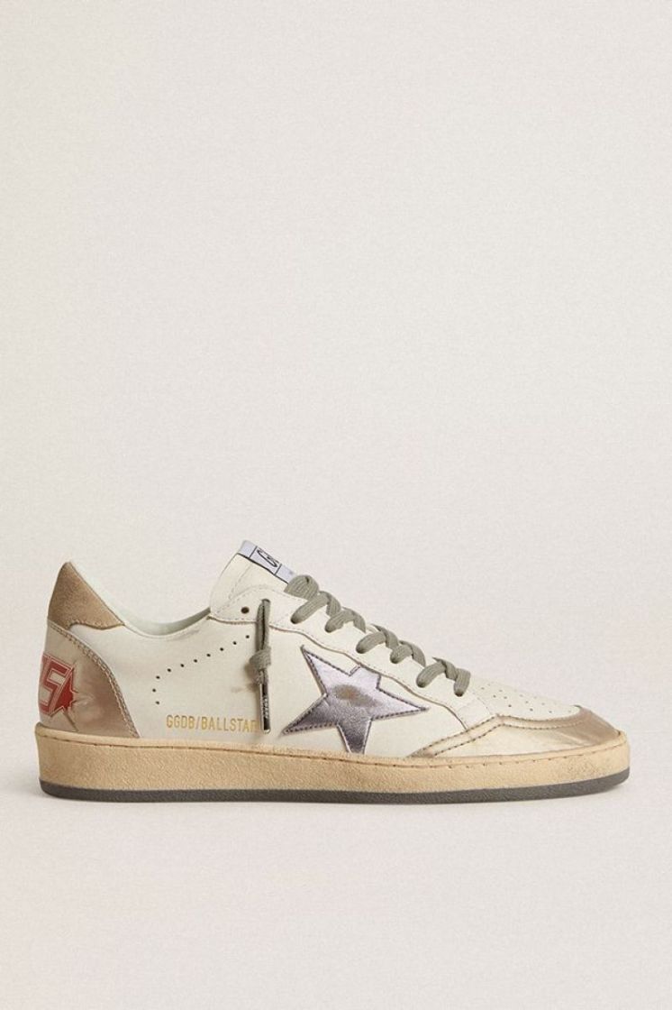 BALLSTAR LEATHER UPPER LAMINAT - MILK/TAUPE/BE