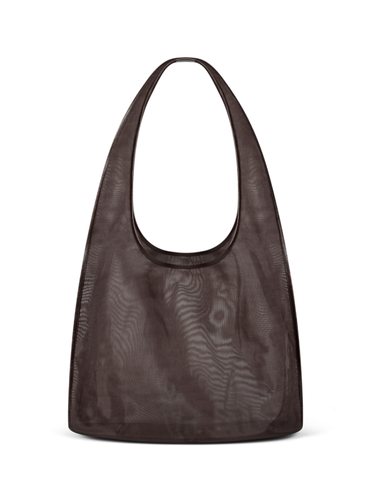 LARGE MESH SACHETTO - ESPRESSO