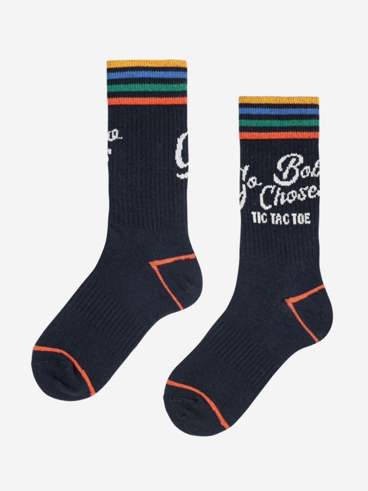 Go Bobo navy long socks 401 MIDNIGHT BL