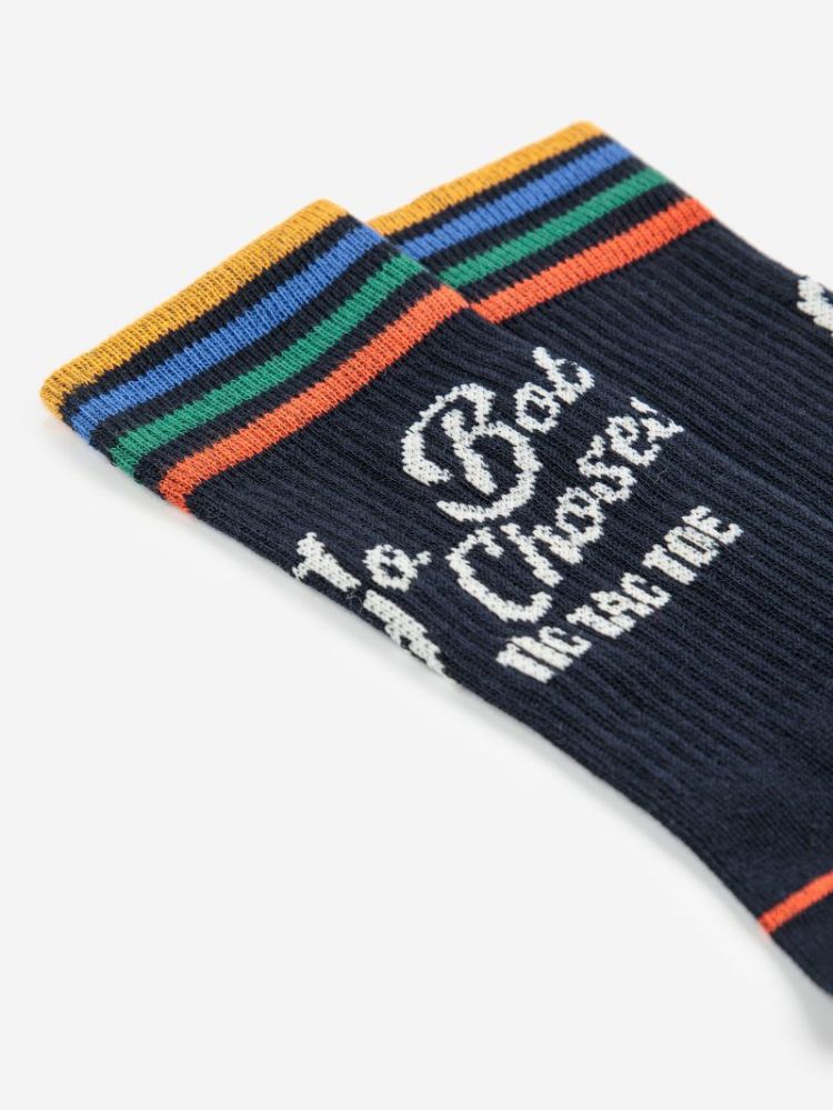 Go Bobo navy long socks 401 MIDNIGHT BL