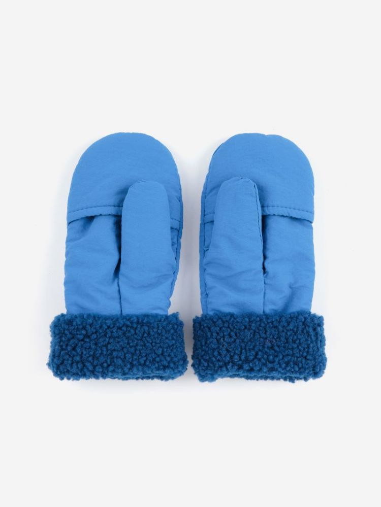 Bobo Choses bicolor mittens 421 BLUE