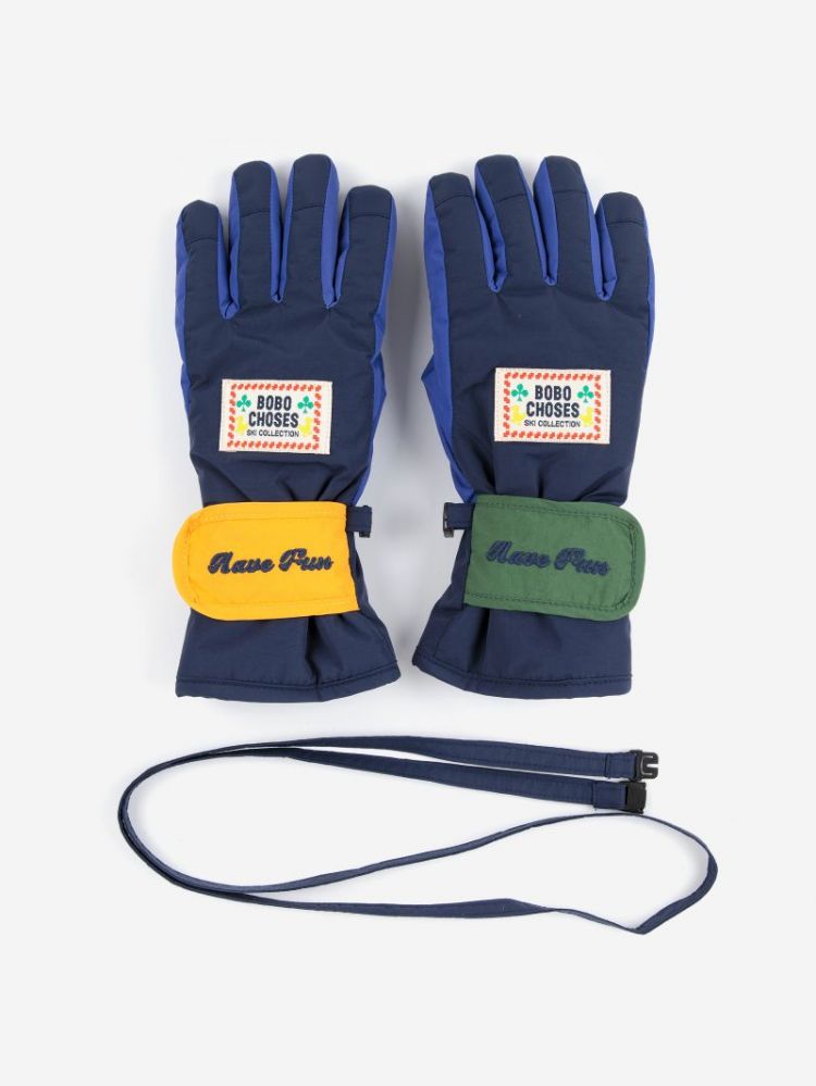 Bobo Choses ski gloves 401 MIDNIGHT BL