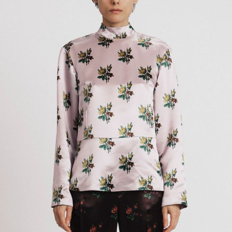 FLORAL SATIN - PINK