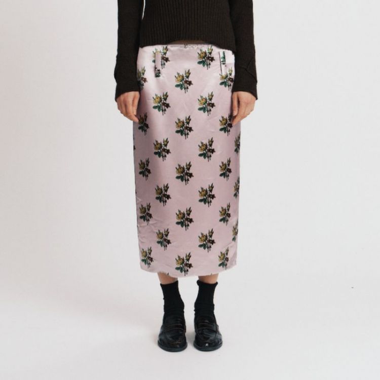 FLORAL SATIN - PINK MULTI