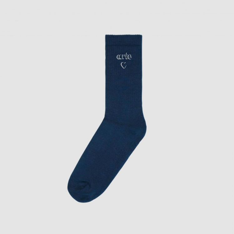 Heart Logo Socks 450 Navy