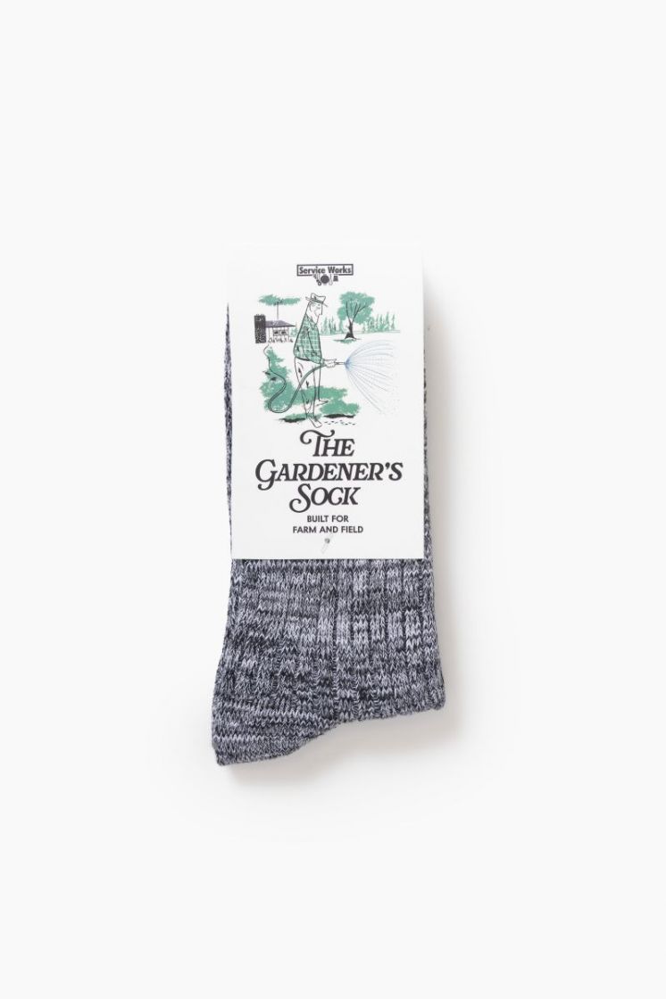 Flecked Socks GRY Black