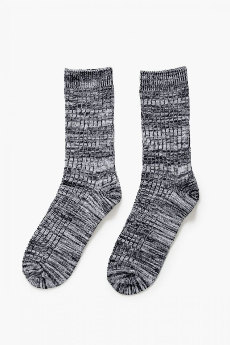 Flecked Socks GRY Black