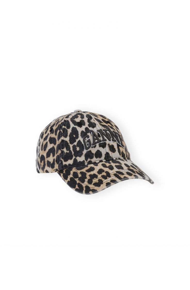 Washed Cotton Canvas Cap Leo E - Leopard