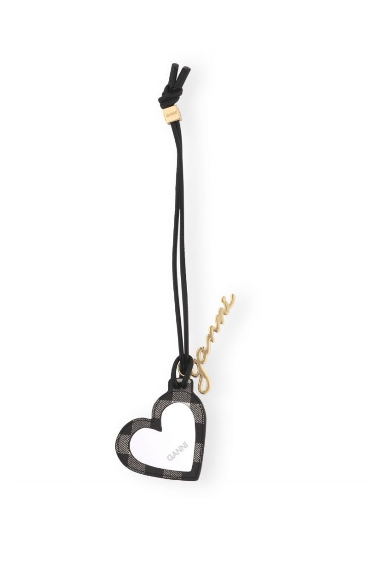 Ganni Bou Heart Mirror - Black