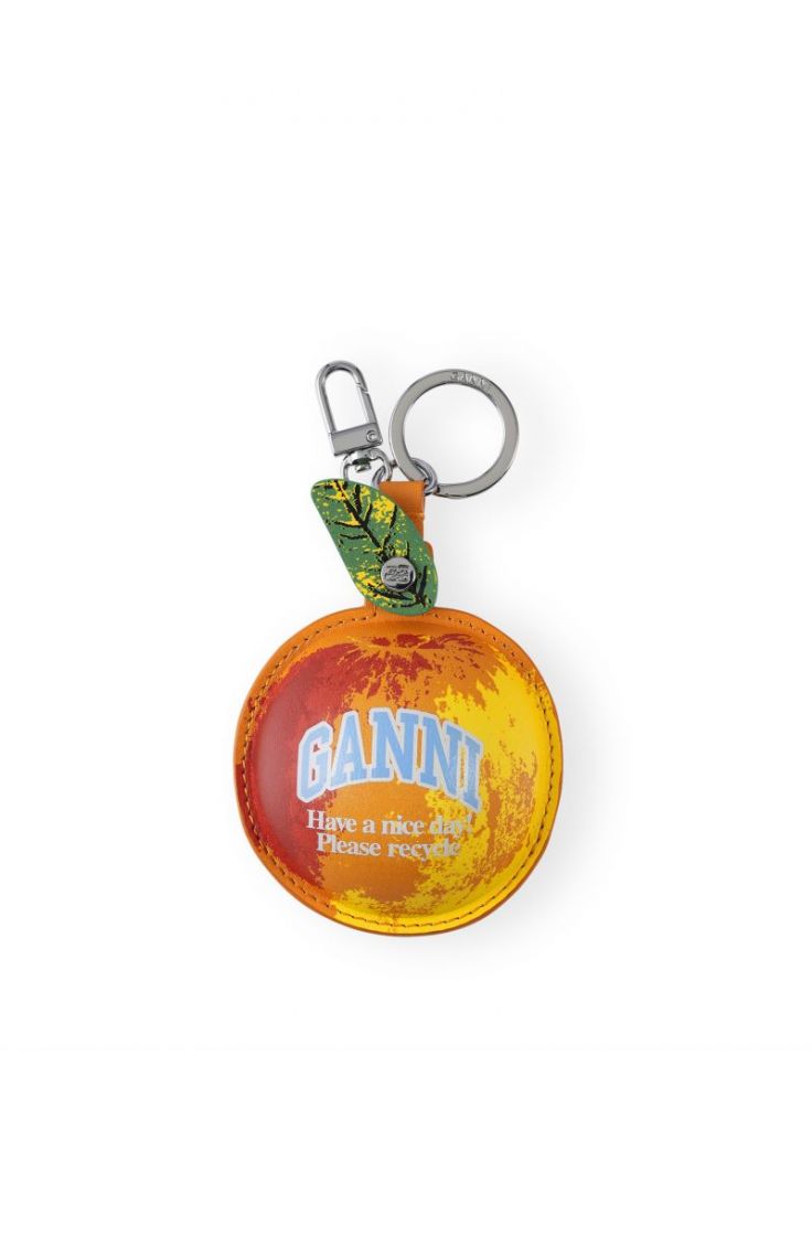 Apple Coin Purse - Flame Orange