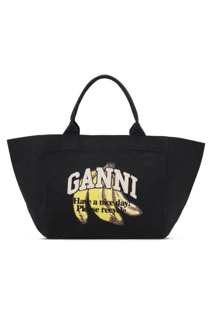 Shopper XXL Banana Print - Black