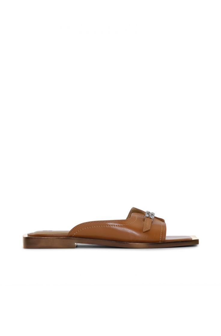 Butterfly Flat Sandal Crinkle - Cognac