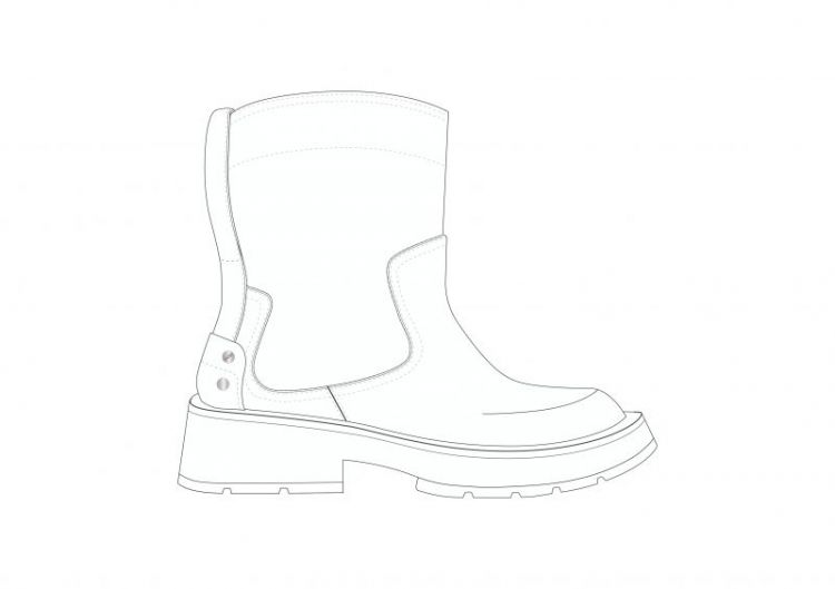 Studs Low Boot Crinkle Oleatex - Black