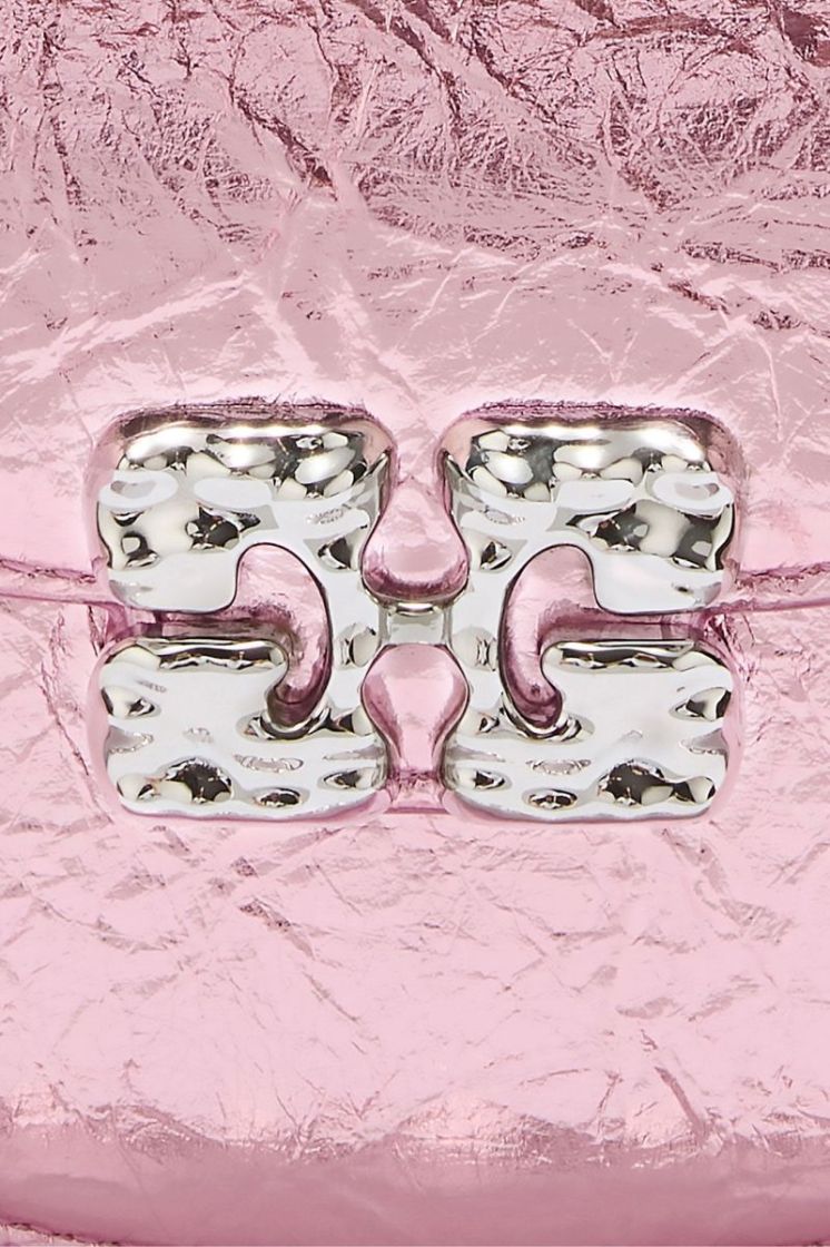 Lulu Wallet On Chain Crushed - Silver Pink