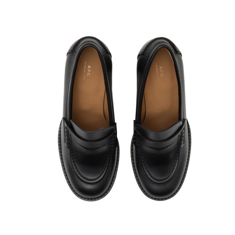 LES MOCASSINS TALONS LZZ BLACK
