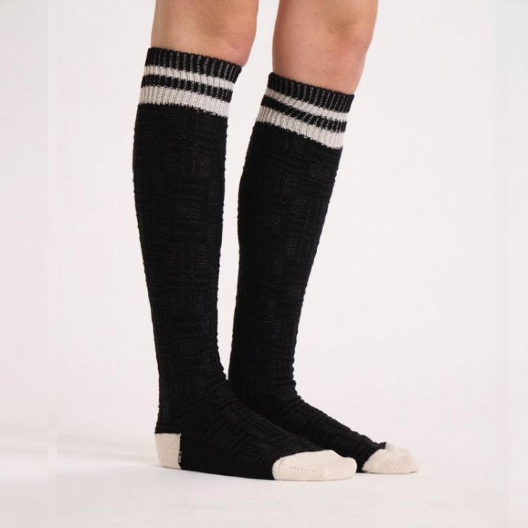 SHORT PLAID SPORT SOCKS BLACK