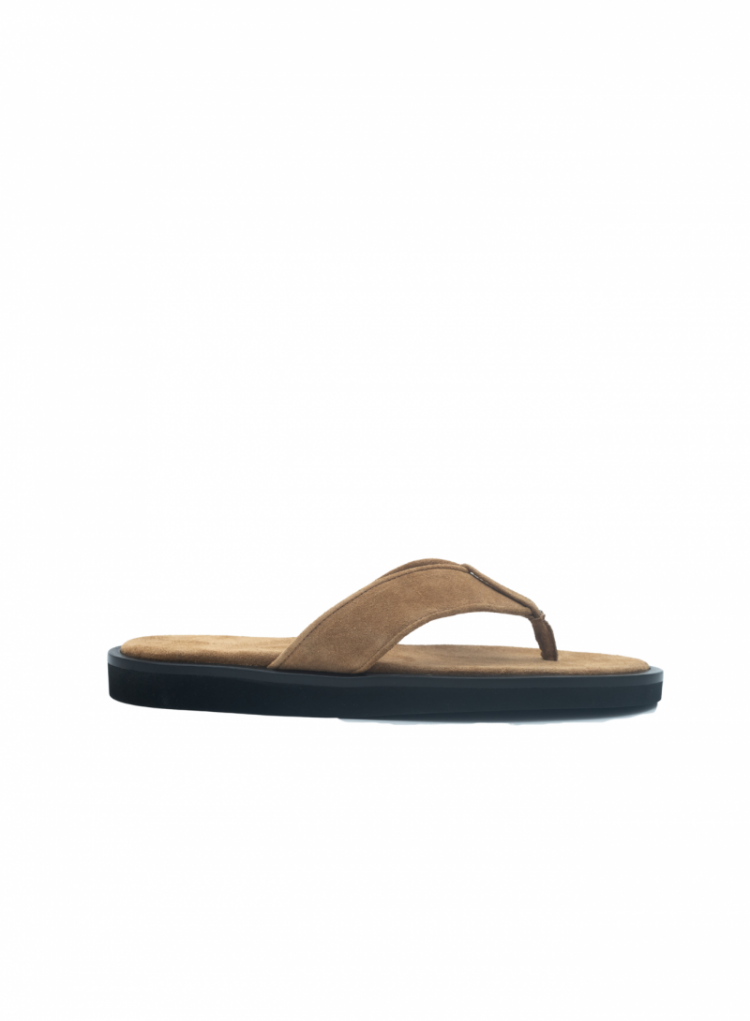 CAPRI THONG - CARAMEL SUEDE