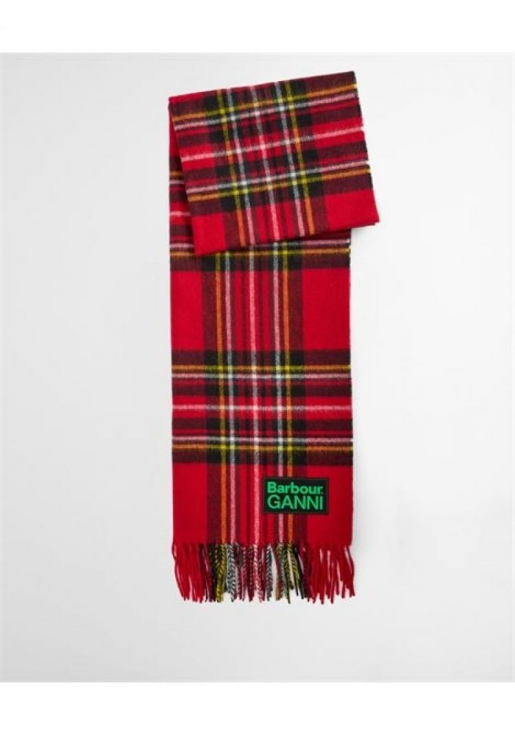 BARBOUR X GANNI TARTAN SCARF RE51 TARTAN